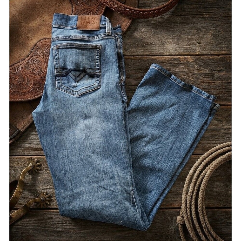 Cody James Wyatt Slim Bootcut Performance Stretch Jeans Mens 32x34 Shindig Wash